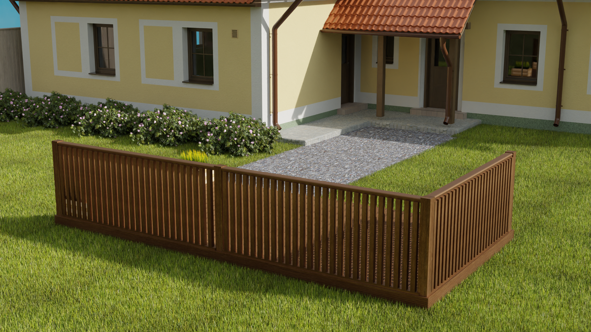 Rectangular Decking Kit With Balustrades V.6