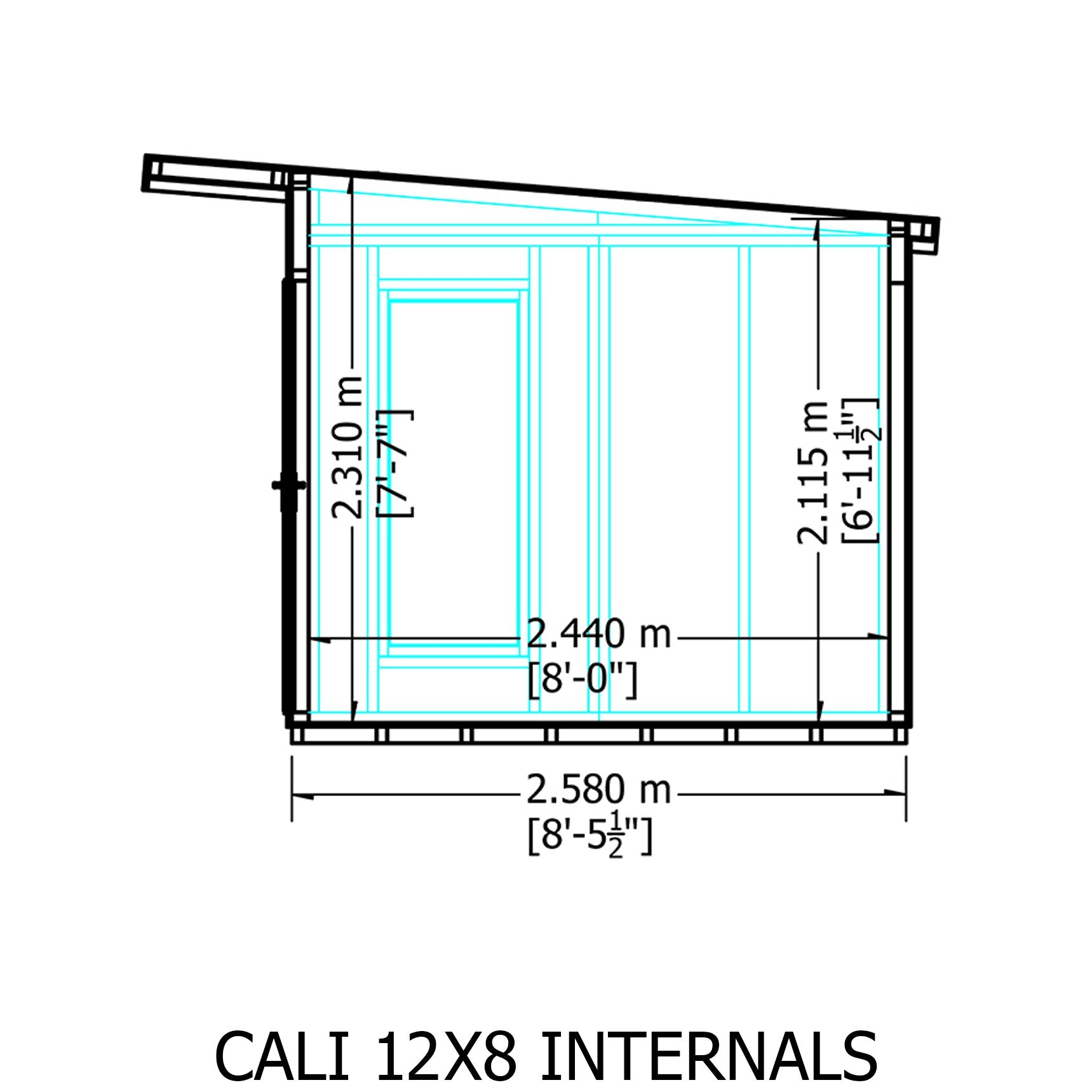 Cali 12x8 Garden Office