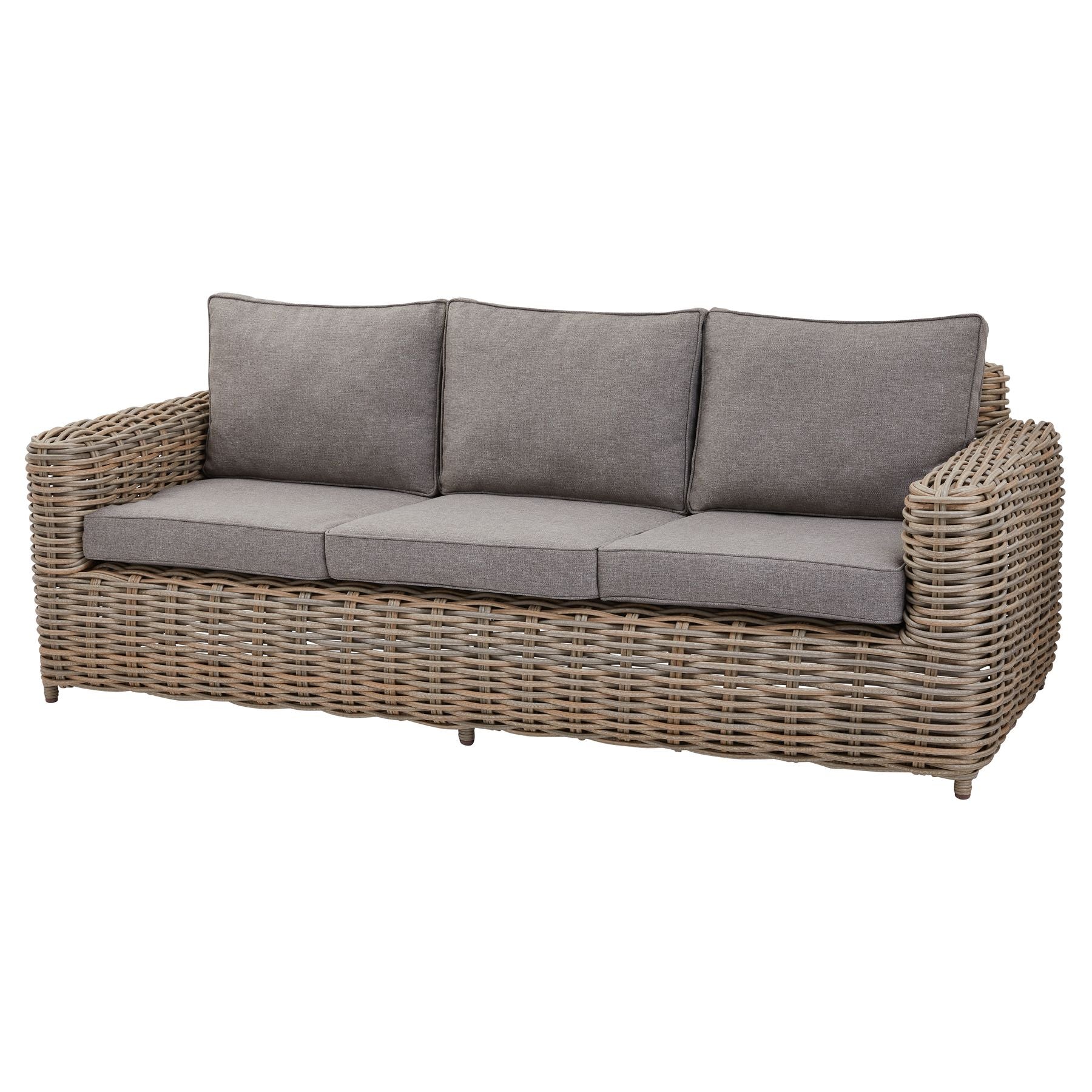 5 Seater Outdoor Set - UV-Protected Quick-Dry HDPE Wicker Furniture