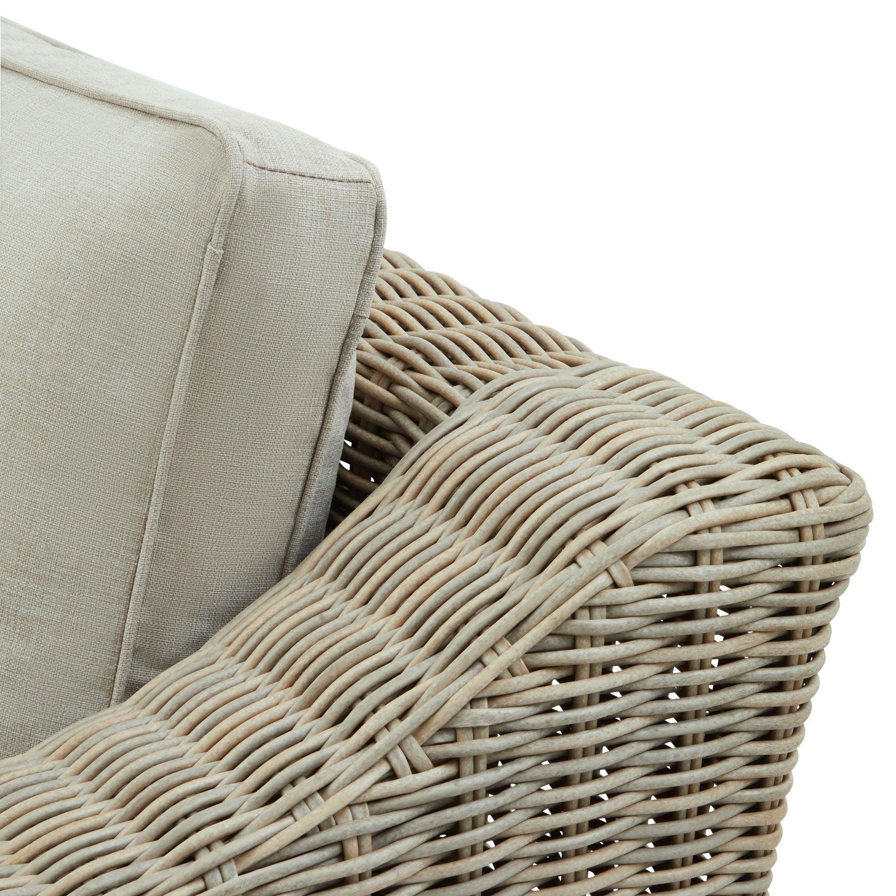Capri Outdoor Armchair - All-Weather HDPE Wicker with Quick-Dry Cushions