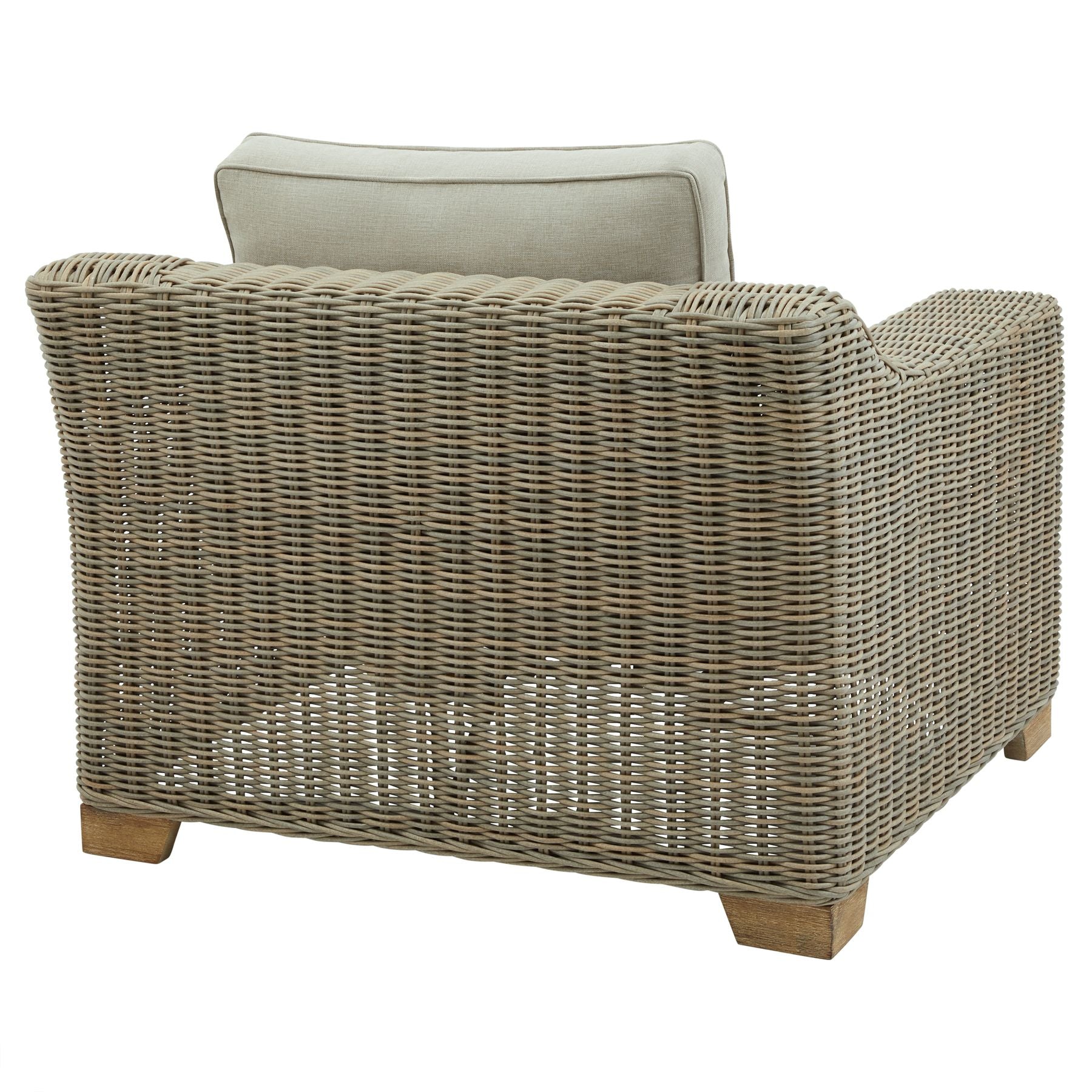 Capri Outdoor Armchair - All-Weather HDPE Wicker with Quick-Dry Cushions