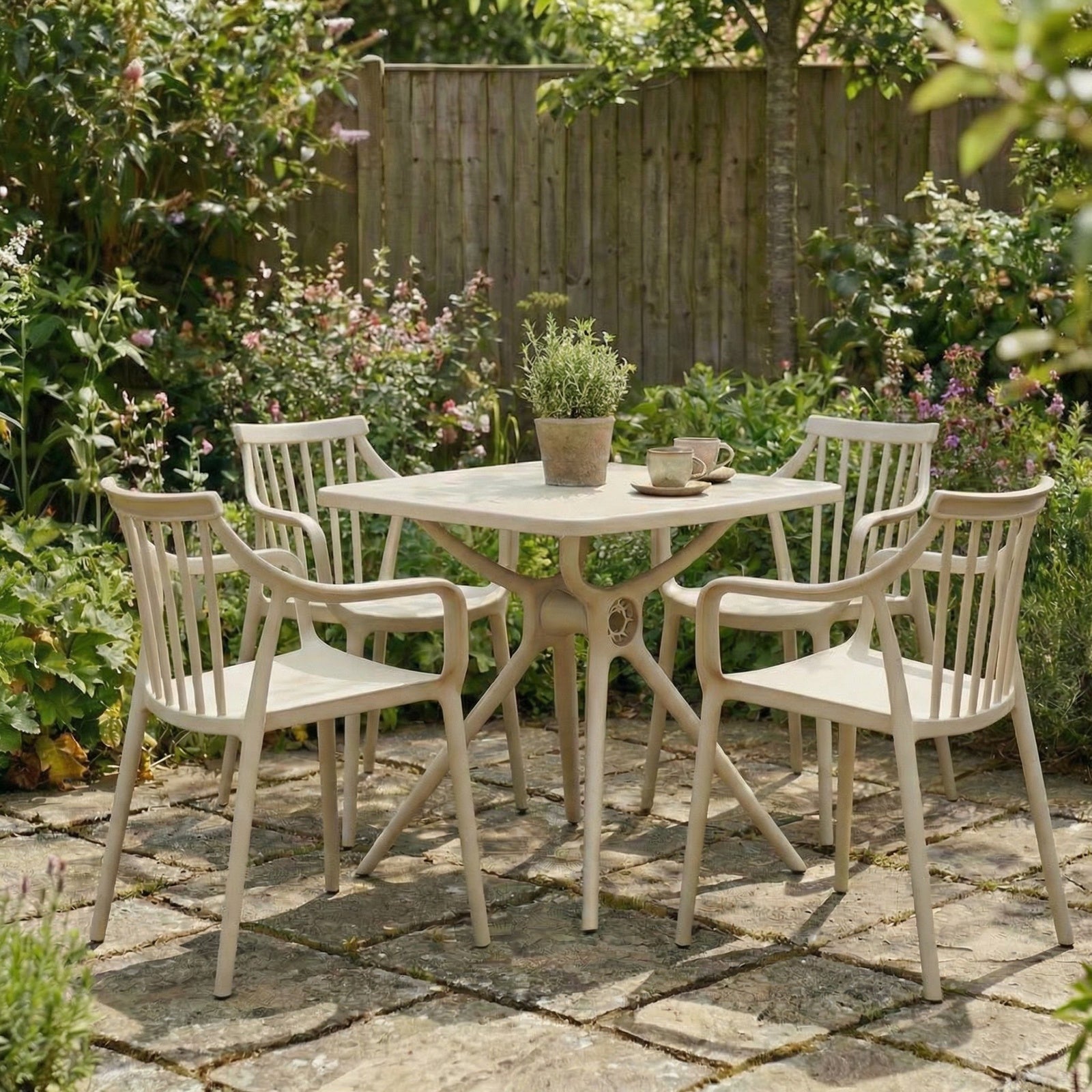 Alto Putty Grey Table | 80x80cm Garden & Outdoor Table