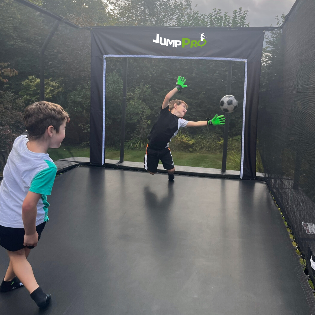 JumpPRO Trampoline Goal (Small) - The Only Trampoline Football Goal in the World!