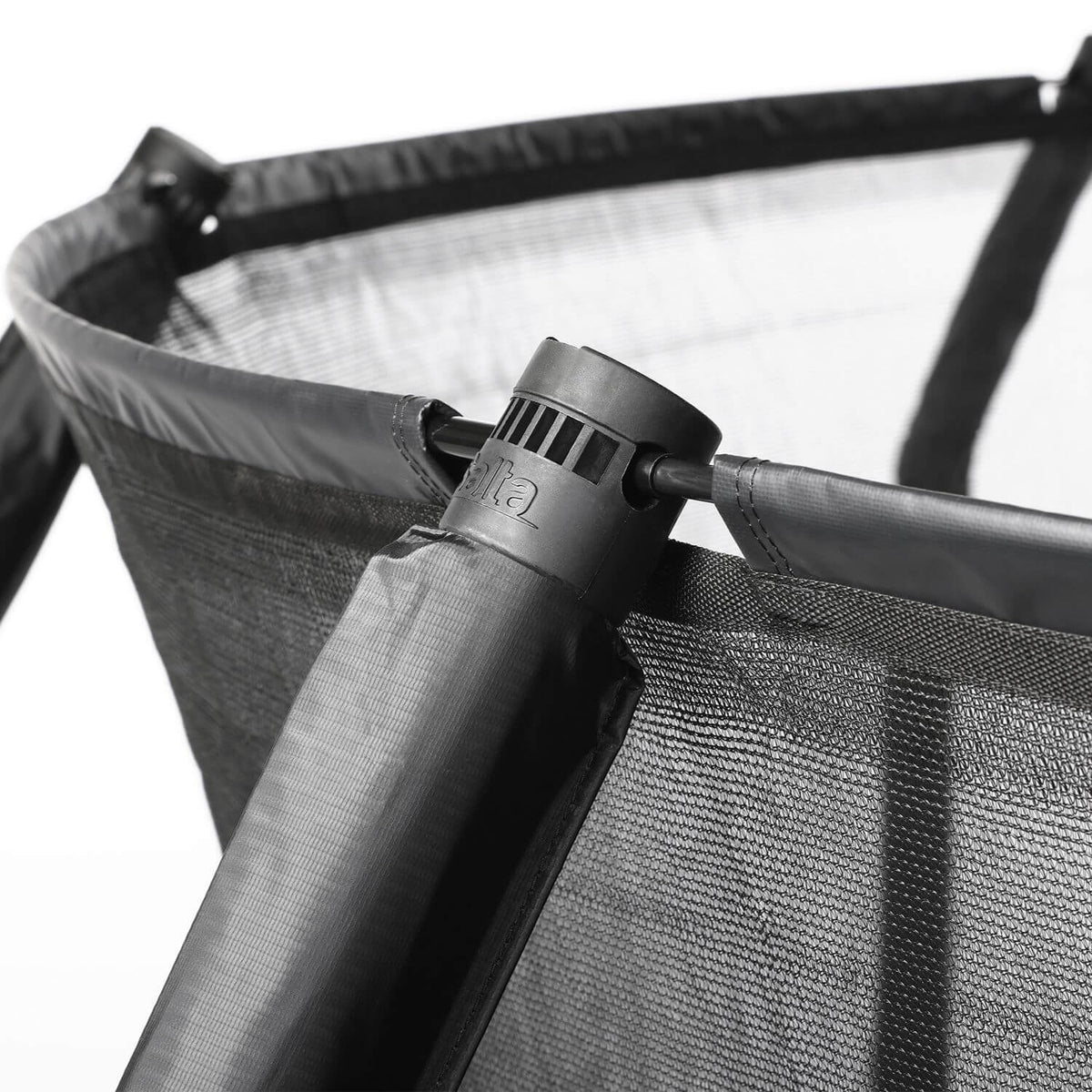10ft x 6.5ft Salta Premium Black Pro Rectangular Trampoline + Safety Net