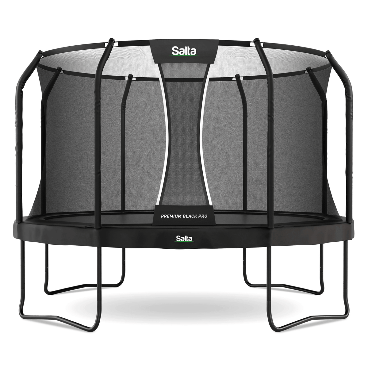 Salta 12.5ft Premium Black Pro Round Trampoline + Safety Net