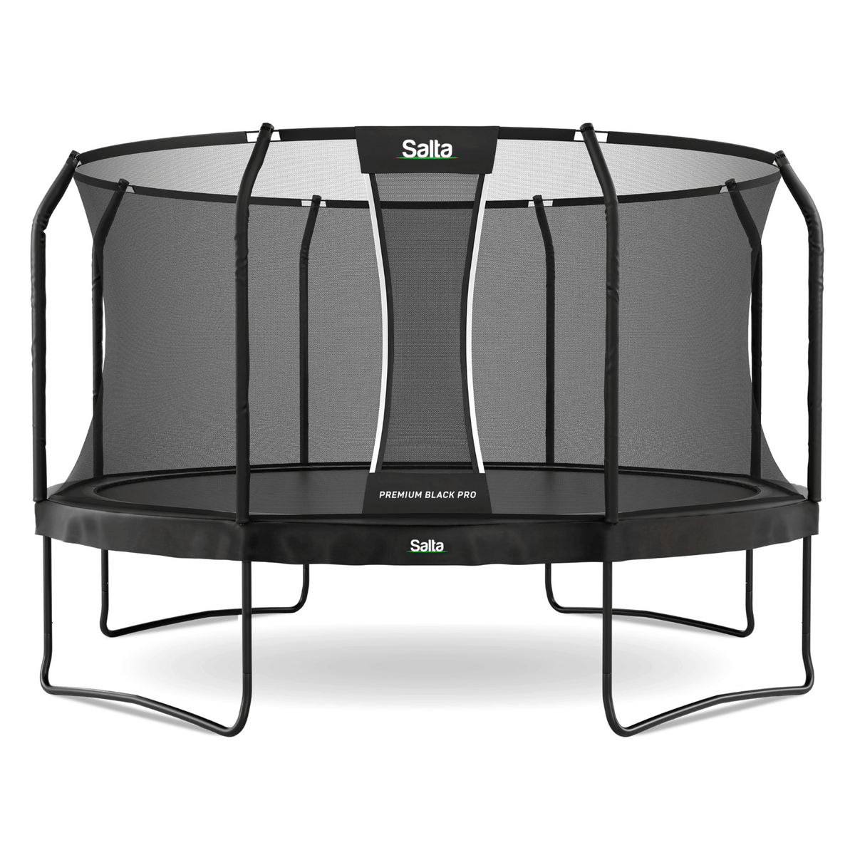 Salta 14ft Premium Black Pro Round Trampoline + Safety Net