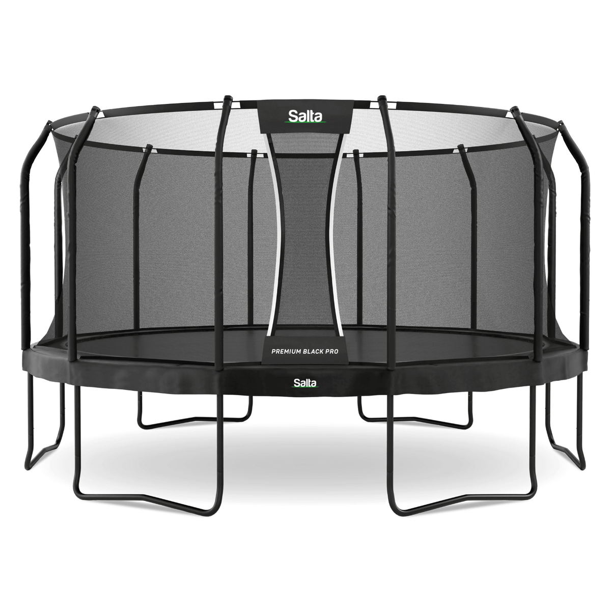 Salta 15ft Premium Black Pro Round Trampoline + Safety Net