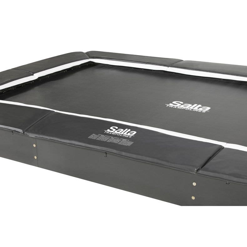 10ft x 7ft Salta Royal Baseground Black Rectangular Trampoline