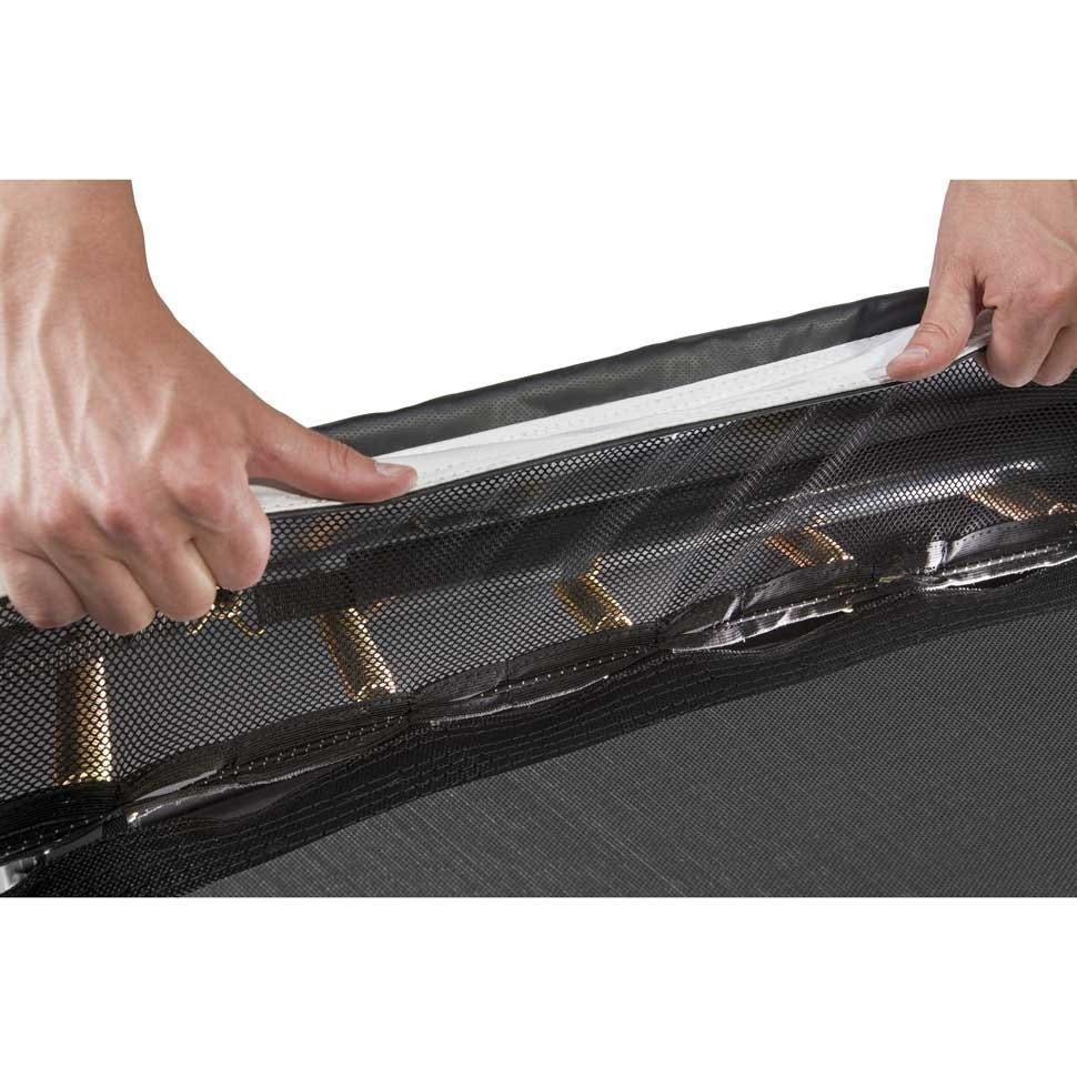 13ft x 8ft Salta Royal Baseground Black Rectangular Trampoline