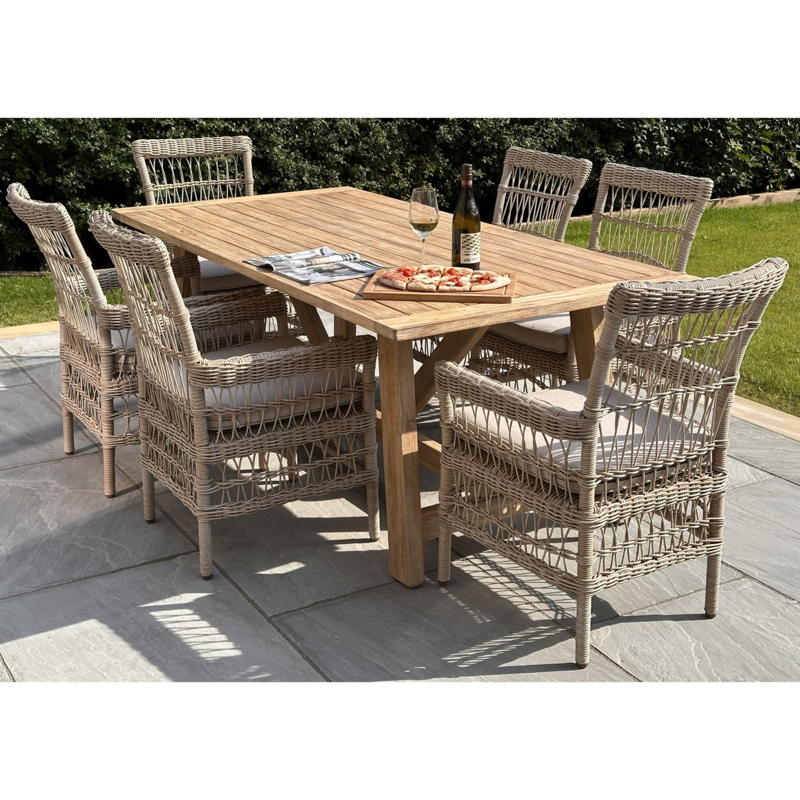 Provence Outdoor 6 Seater Large Dining Table (Table only)