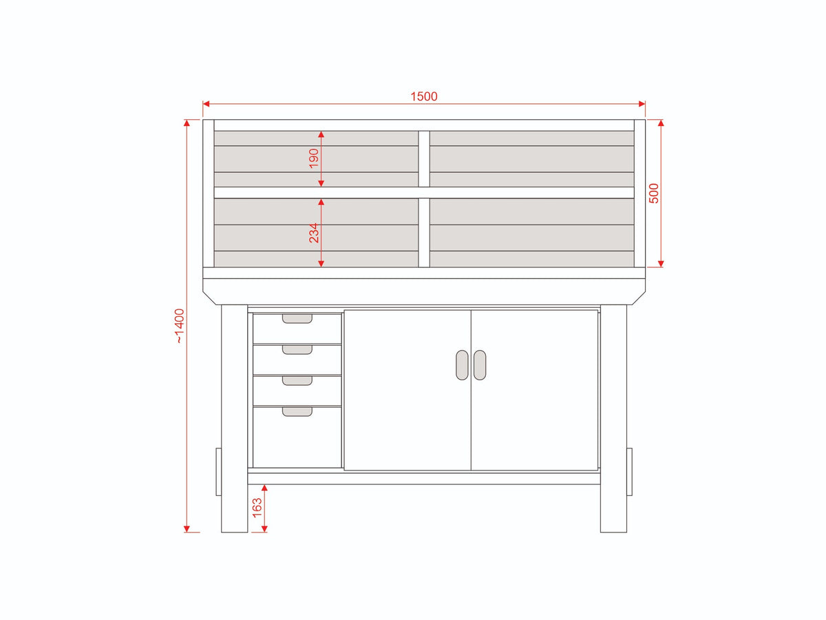 Acorn Heavy-duty Cupboard Workbench (V.1)