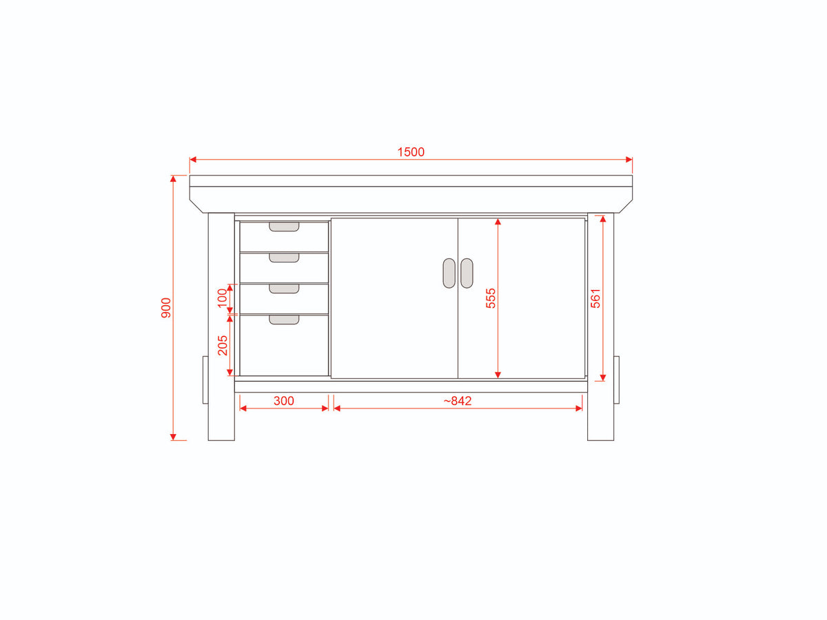 Acorn Heavy-duty Cupboard Workbench (V.1)