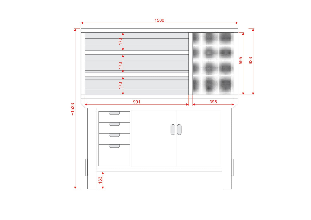 Acorn Heavy-duty Cupboard Workbench (V.1)