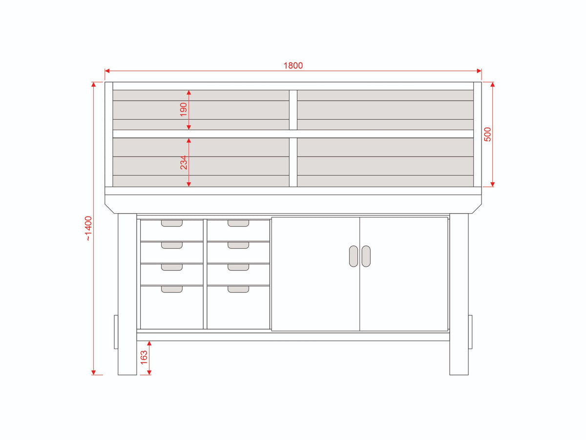 Acorn Heavy-duty Cupboard Workbench (V.1)