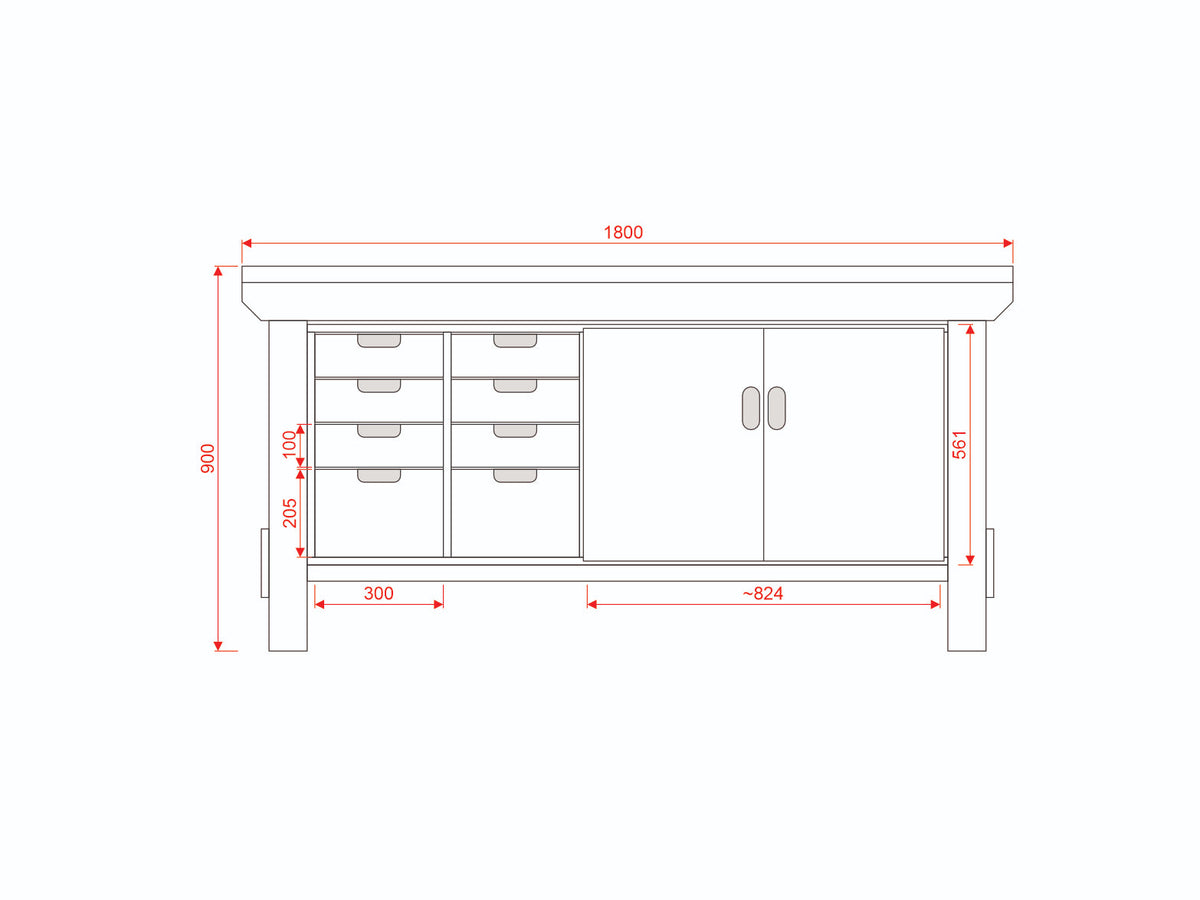 Acorn Heavy-duty Cupboard Workbench (V.1)