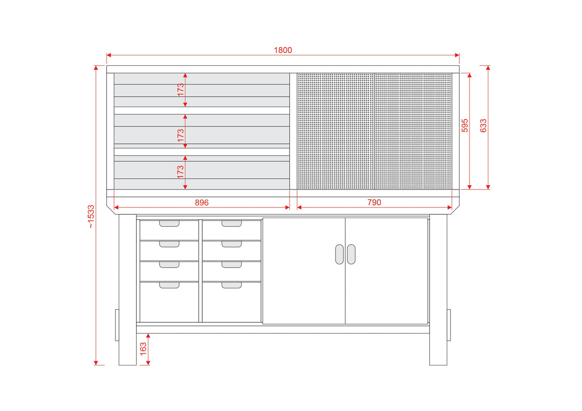 Acorn Heavy-duty Cupboard Workbench (V.1)