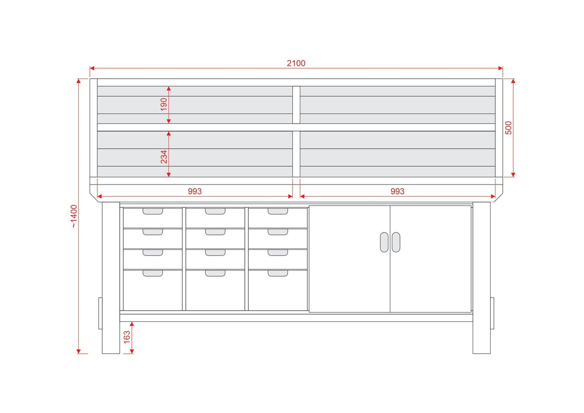 Acorn Heavy-duty Cupboard Workbench (V.1)