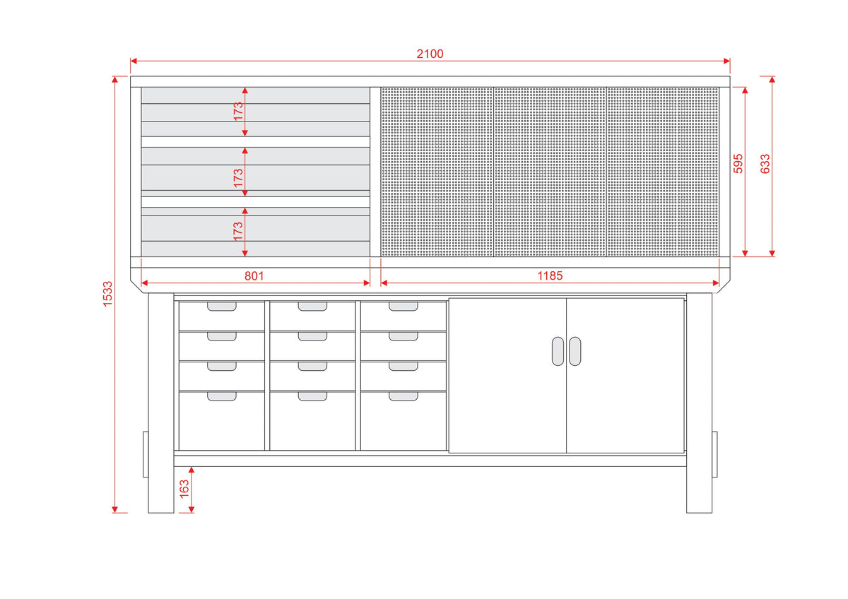 Acorn Heavy-duty Cupboard Workbench (V.1)
