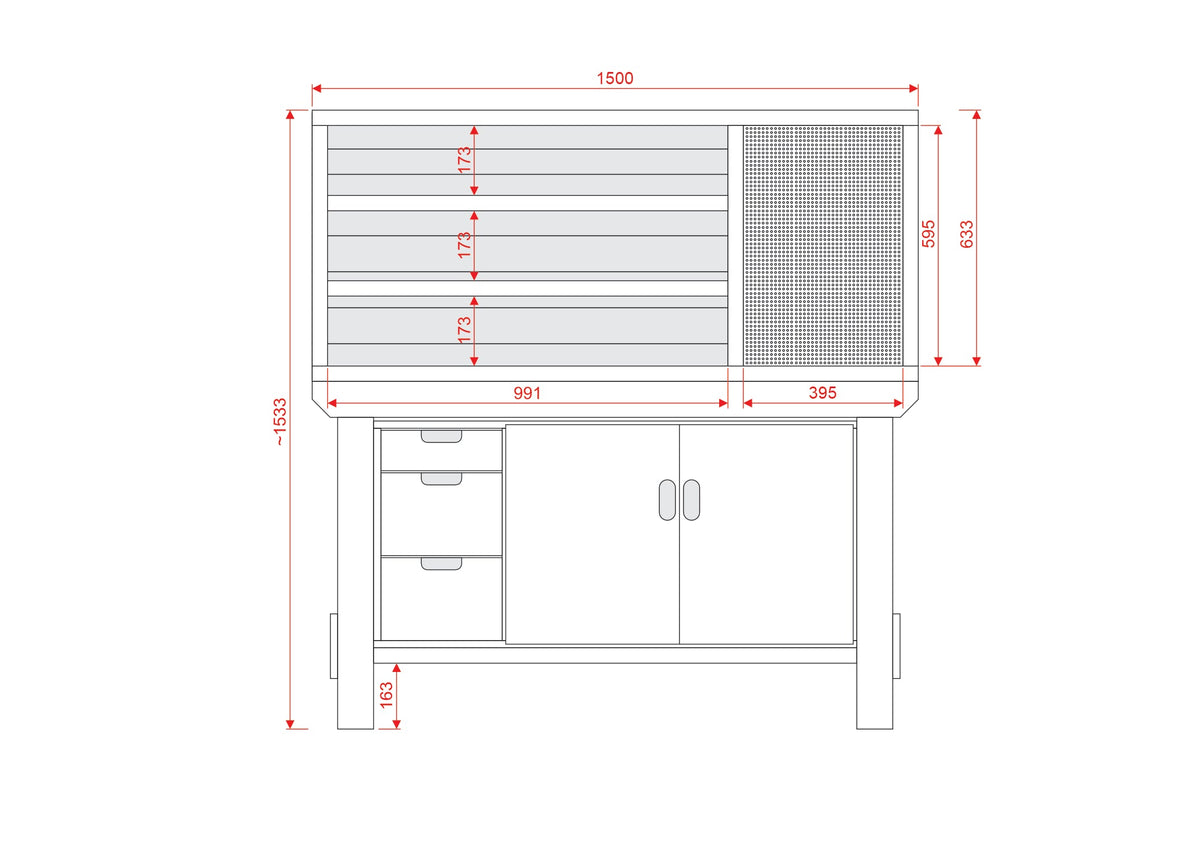 Acorn Heavy-duty Cupboard Workbench (V.2)