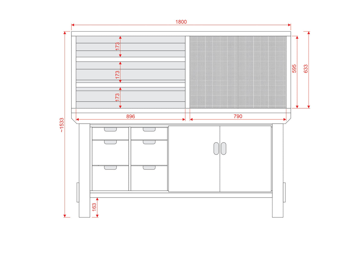 Acorn Heavy-duty Cupboard Workbench (V.2)
