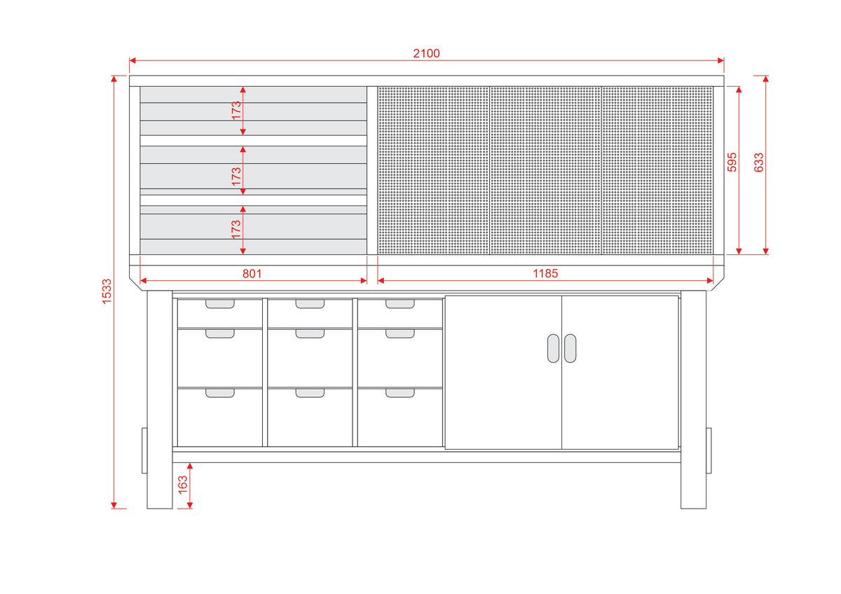 Acorn Heavy-duty Cupboard Workbench (V.2)