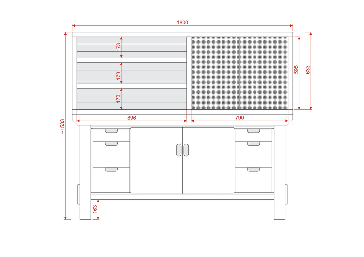 Acorn Heavy-duty Cupboard Workbench (V.3)