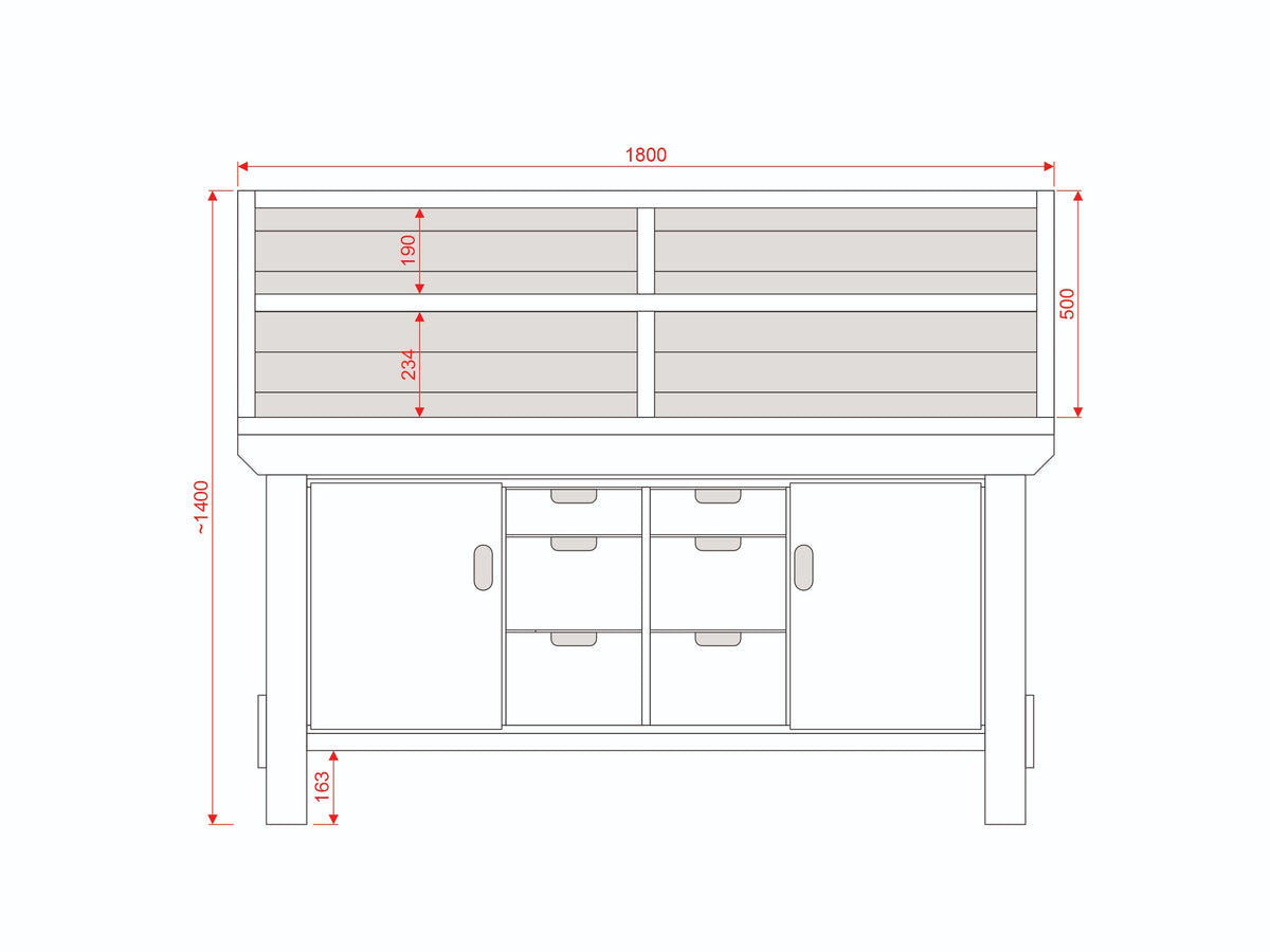 Acorn Heavy-duty Cupboard Workbench (V.5)