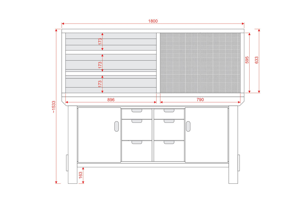 Acorn Heavy-duty Cupboard Workbench (V.5)