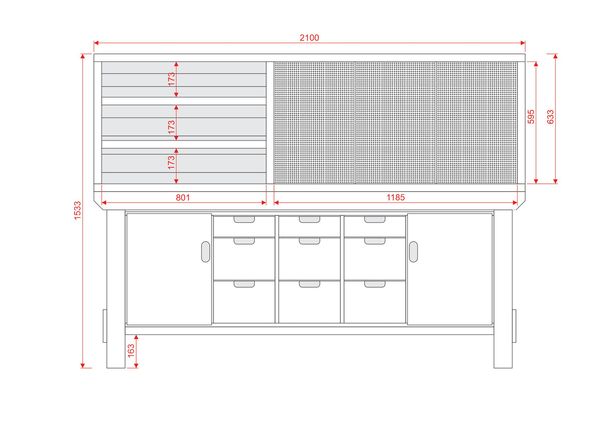 Acorn Heavy-duty Cupboard Workbench (V.5)
