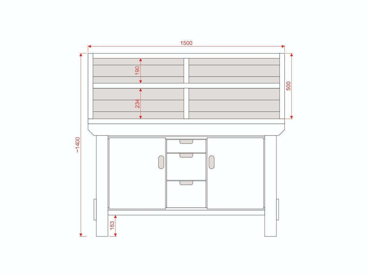Acorn Heavy-duty Cupboard Workbench (V.6)