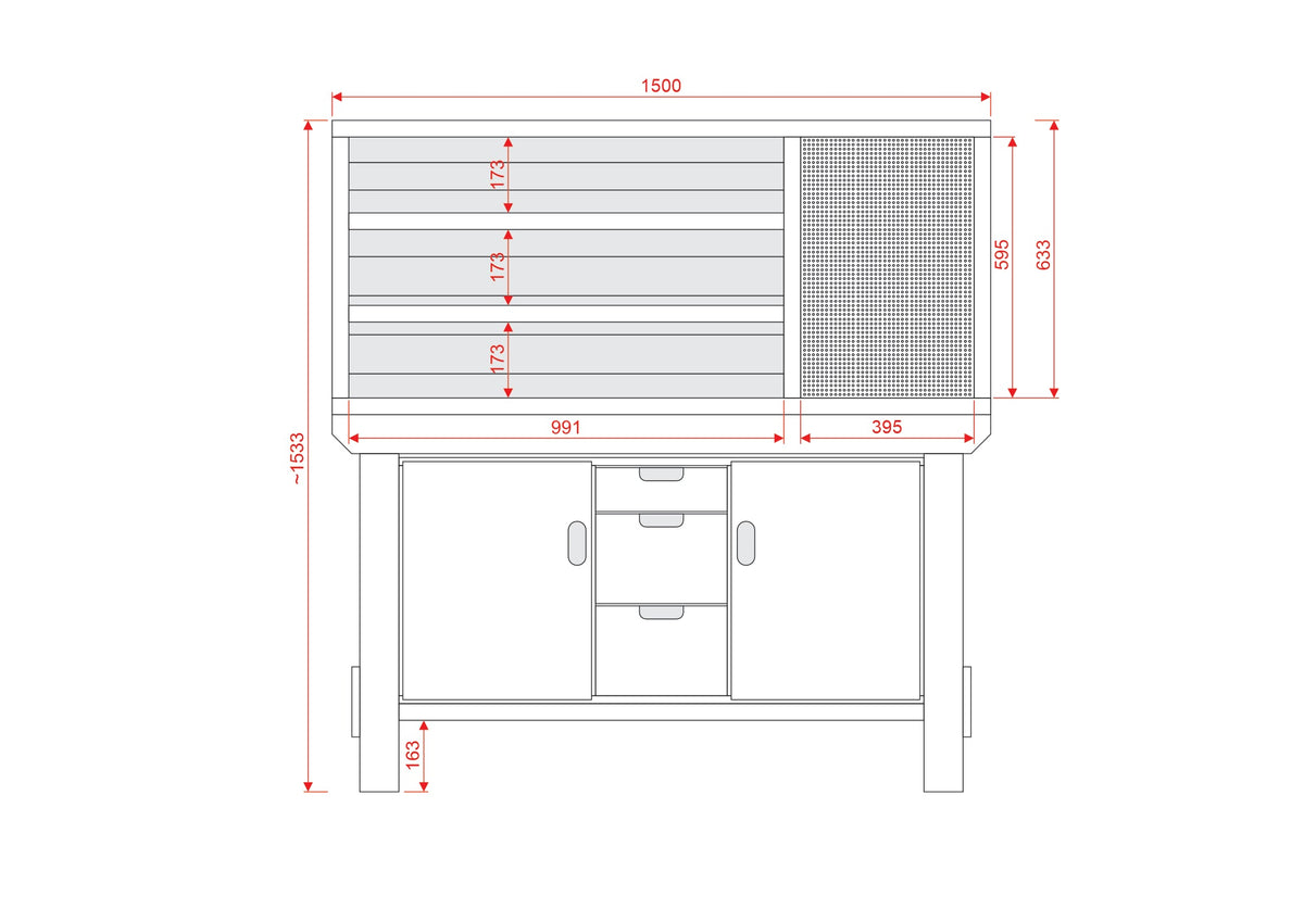 Acorn Heavy-duty Cupboard Workbench (V.6)