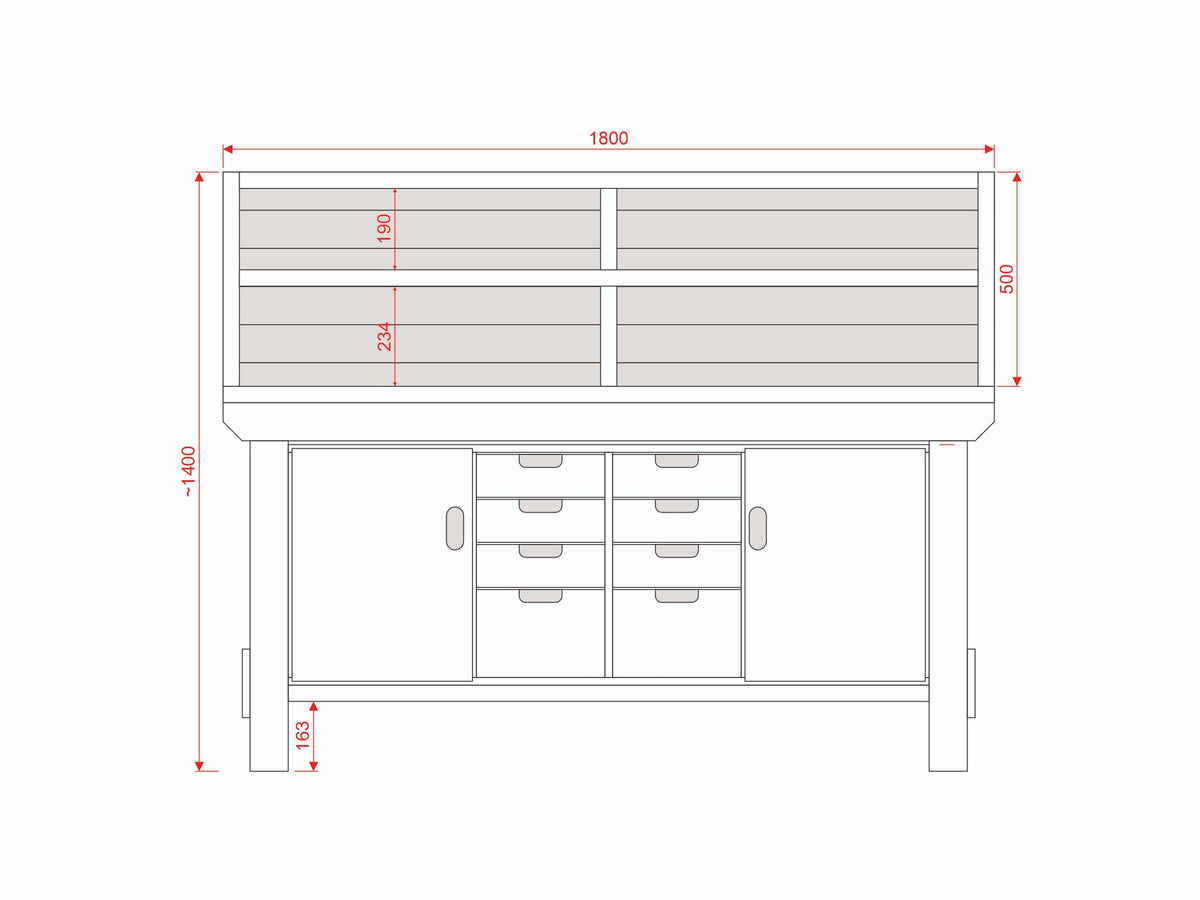 Acorn Heavy-duty Cupboard Workbench (V.6)