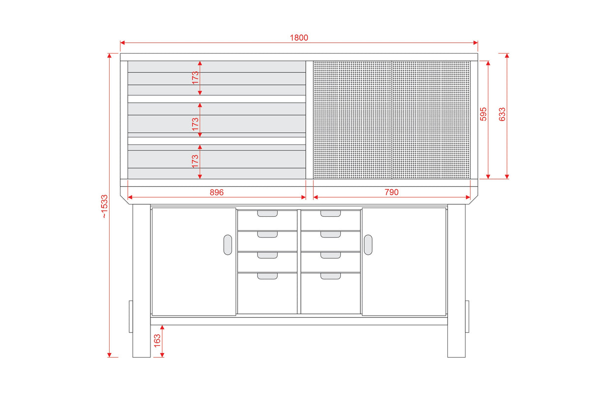 Acorn Heavy-duty Cupboard Workbench (V.6)