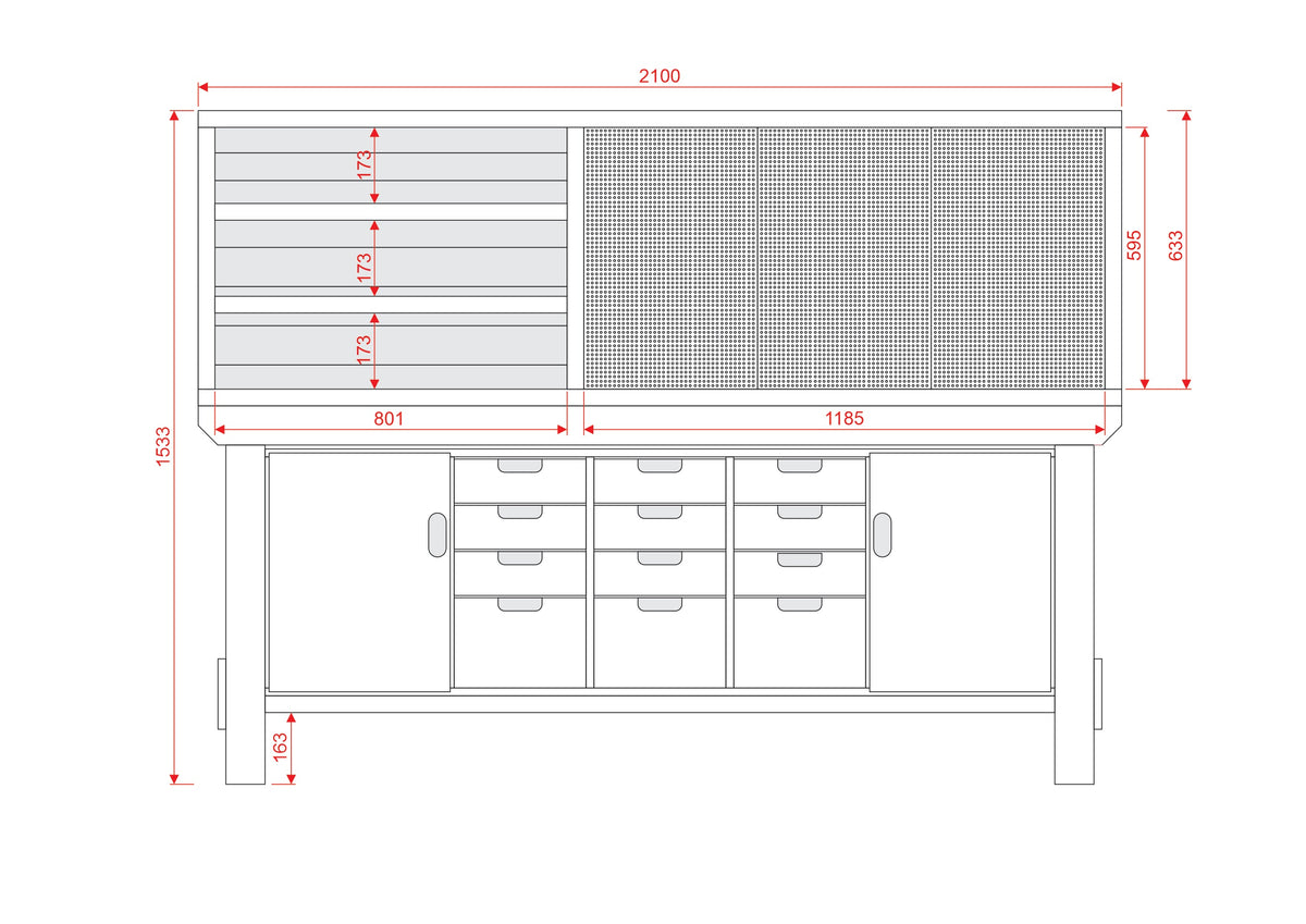 Acorn Heavy-duty Cupboard Workbench (V.6)
