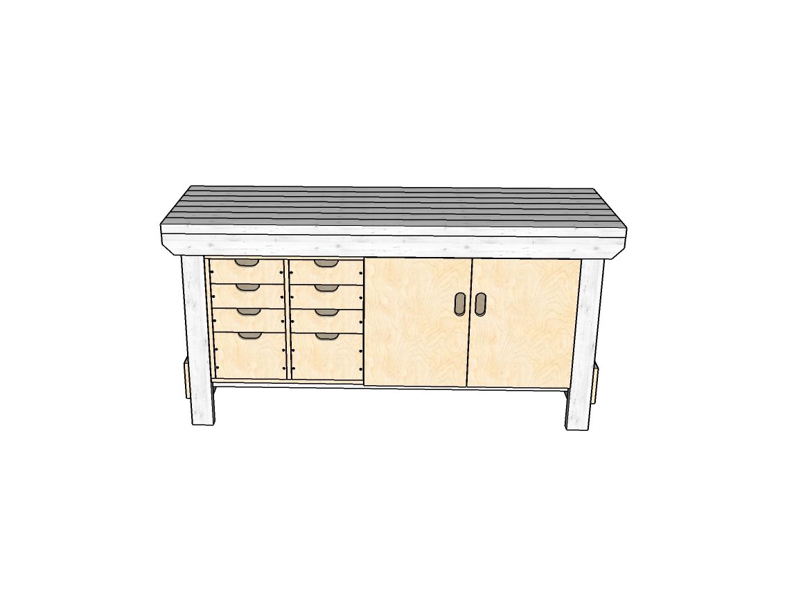 Acorn Heavy-duty Cupboard Workbench (V.1)