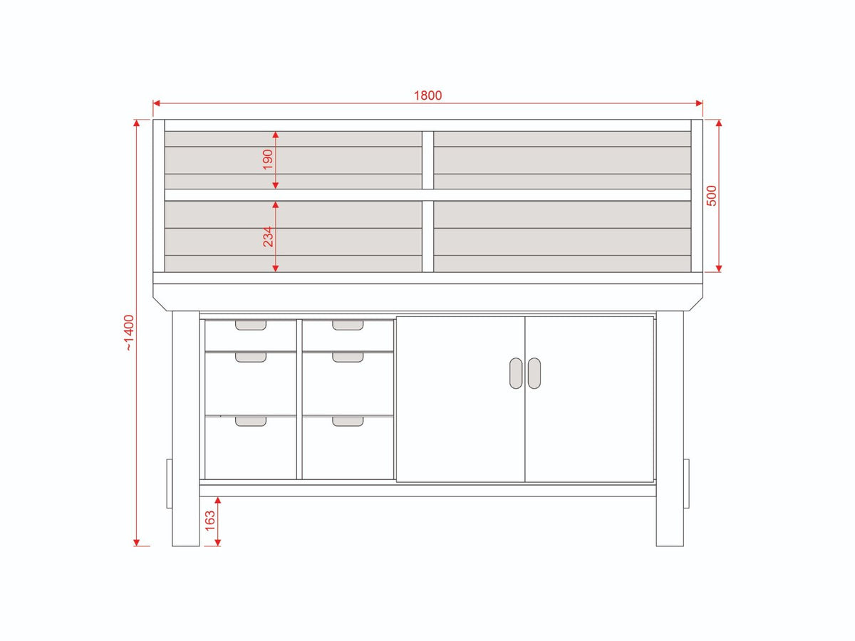 Acorn Heavy-duty Cupboard Workbench (V.2)