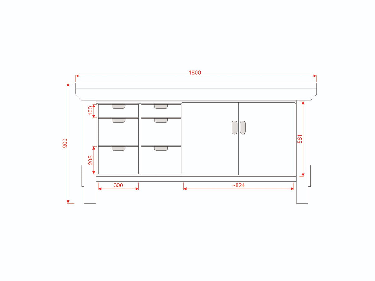Acorn Heavy-duty Cupboard Workbench (V.2)