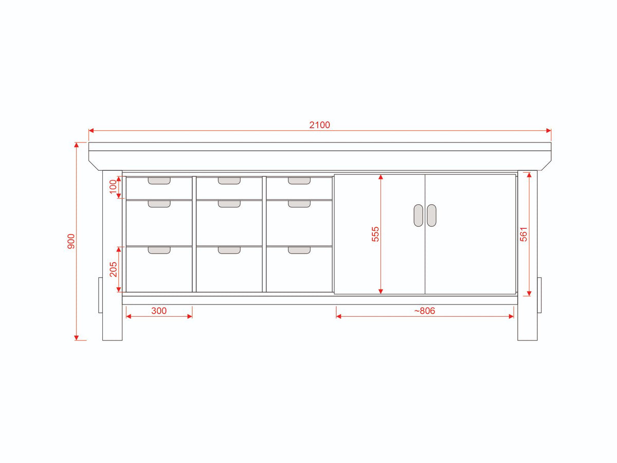 Acorn Heavy-duty Cupboard Workbench (V.2)