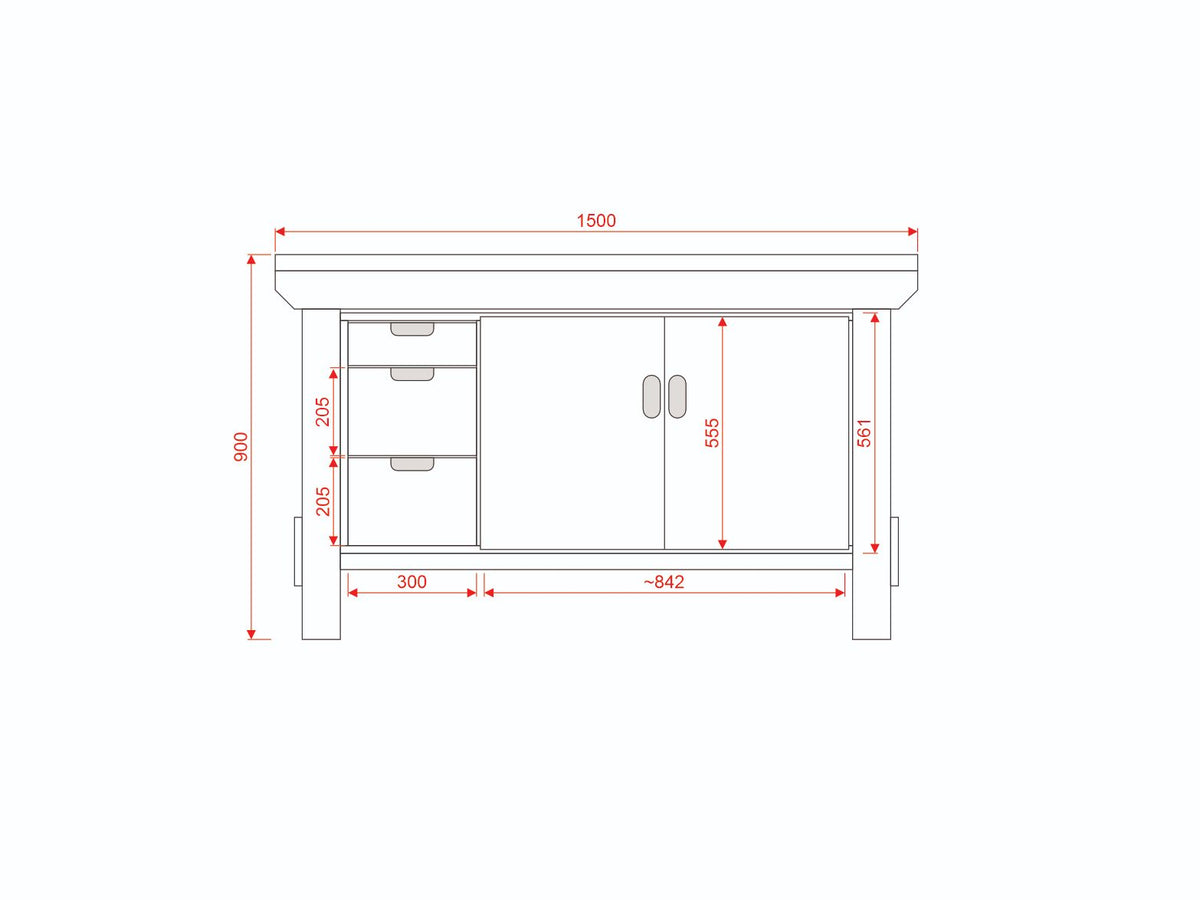 Acorn Heavy-duty Cupboard Workbench (V.2)
