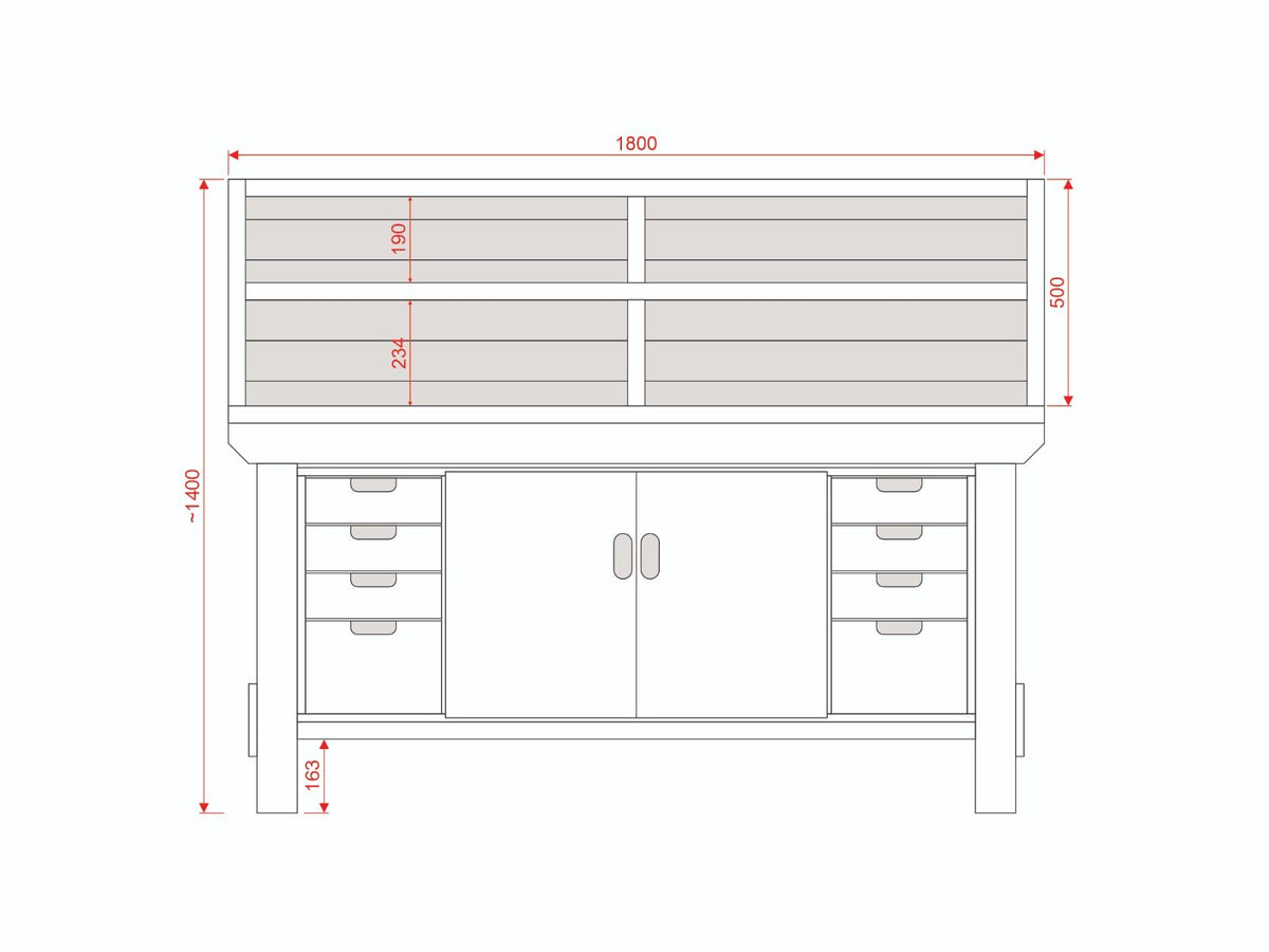Acorn Heavy-duty Cupboard Workbench (V.4)