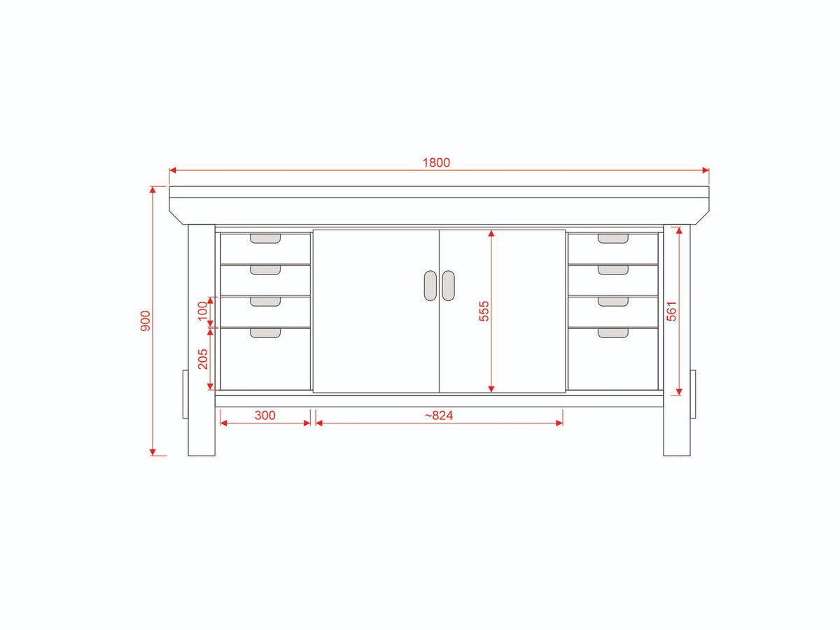 Acorn Heavy-duty Cupboard Workbench (V.4)