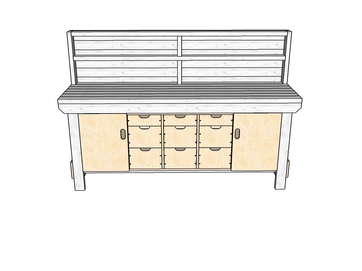 Acorn Heavy-duty Cupboard Workbench (V.5)