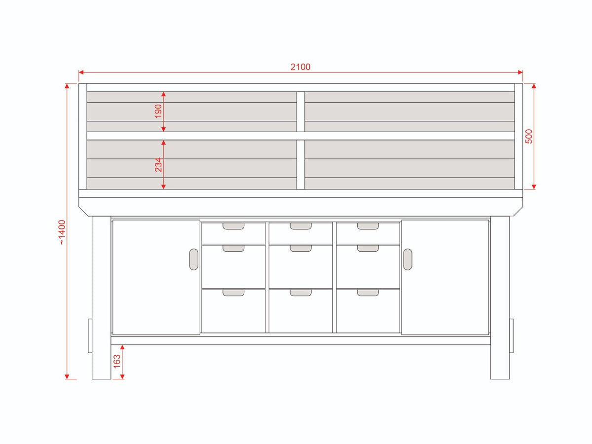 Acorn Heavy-duty Cupboard Workbench (V.5)