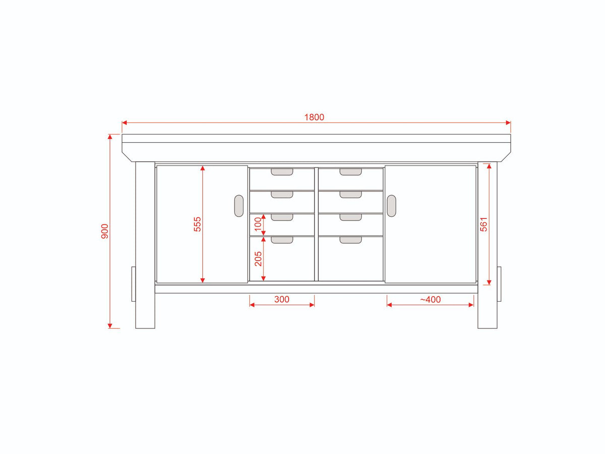 Acorn Heavy-duty Cupboard Workbench (V.6)