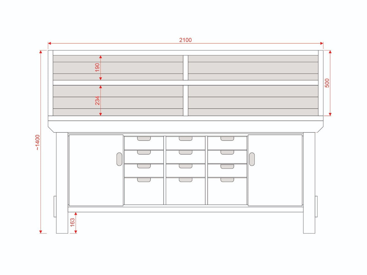 Acorn Heavy-duty Cupboard Workbench (V.6)