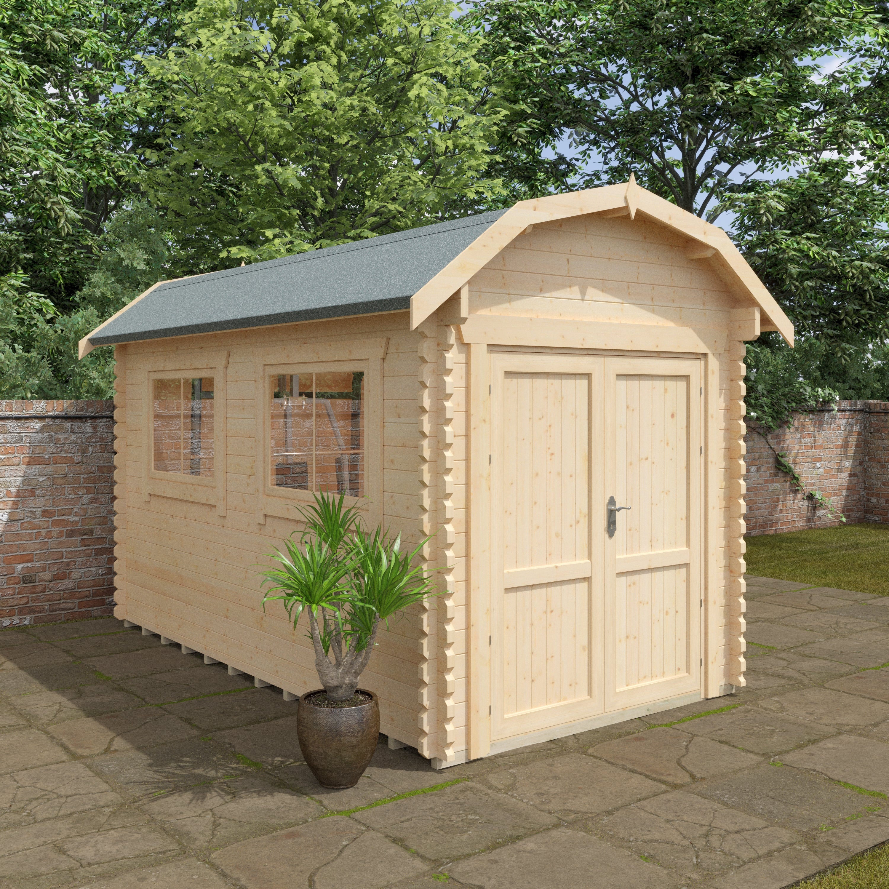 THE ALDFORD BARN 28 mm Log Cabin
