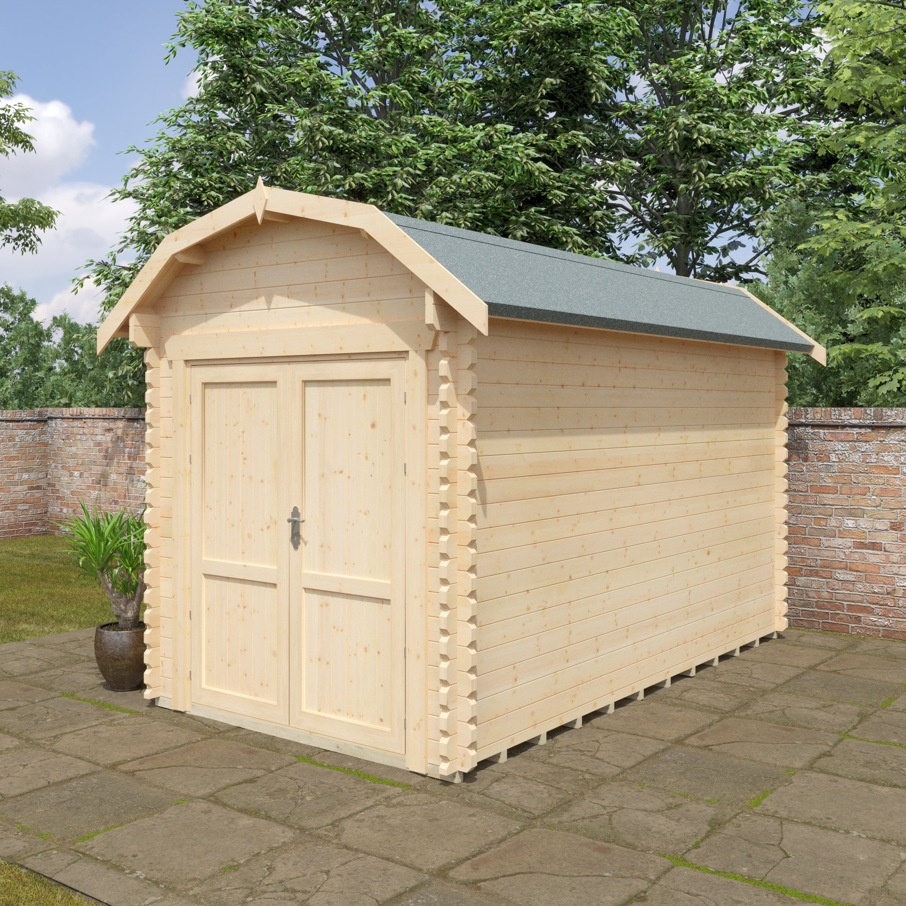 THE ALDFORD BARN 28 mm Log Cabin
