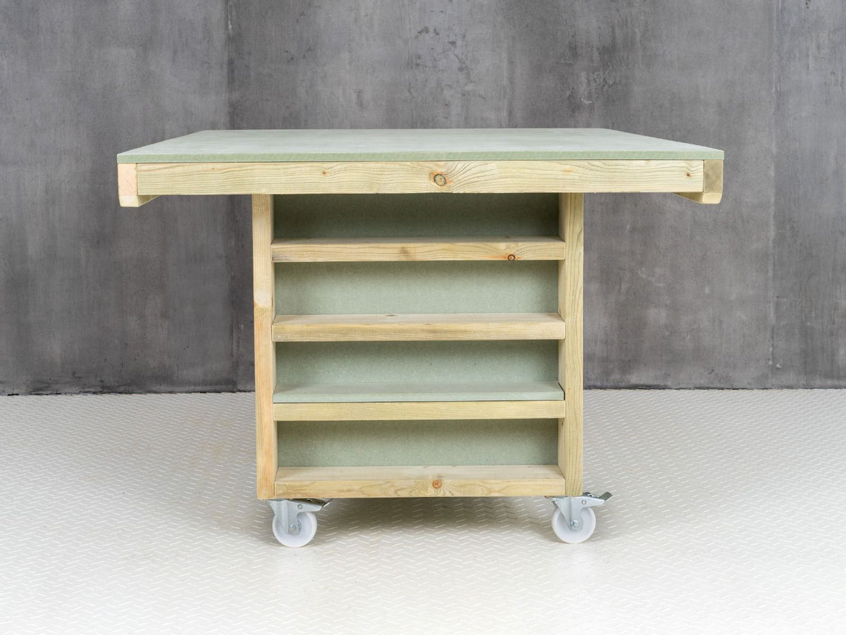 Art/craft table, project workbench with storage V.2.