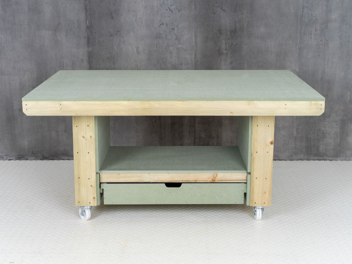 Art/craft table, project workbench with storage V.2.