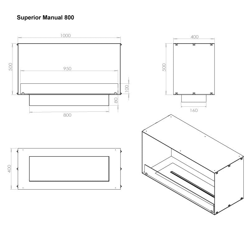 Foco One 1000 Bioethanol Fireplace